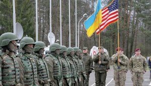 Построенный по стандартам НАТО лагерь украинских военных смыло ливнем
