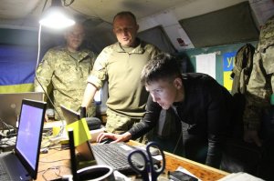 Савченко побывала в зоне АТО