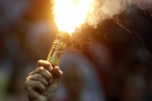 В анусе албанского фаната самовозгорелся спрятанный файер