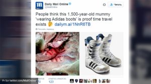 Пятничное:  В Монголии найдена 1500-летняя мумия в "кроссовках Adidas"