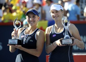 Российские теннисистки Екатерина Макарова и Елена Веснина стали победительницами престижного турнира в Монреале в парном разряде