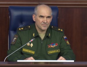Начальник Главного оперативного управления Генштаба ВС РФ генерал-лейтенант Сергей Рудской провел брифинг для представителей СМИ