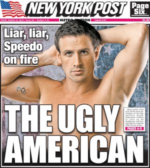 "Гадкого американца" Лохте возненавидел весь мир ( ......спортсмен полностью олицетворяет собой понятие «гадкий американец», которое часто используют жители других стран)