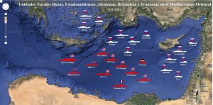 Минобороны РФ: в составе постоянного оперативного соединения ВМФ РФ в Средиземном море - до 10 кораблей и судов