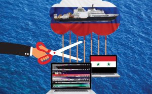 Российский корабль перерезал сирийские интернет-кабели?