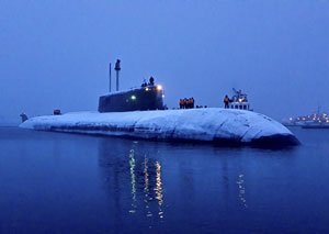Атомный подводный крейсер "Смоленск" выполнил стрельбу "Гранитом" по береговой мишени