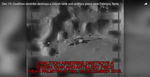 ВВС коалиции США впервые нанесли авиаудары в районе Пальмиры