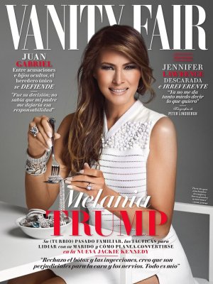 Мелания Трамп на обложке Vanity Fair Мексика ест ювелирные украшения