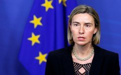 Могерини заявила о единой позиции США и ЕС по антироссийским санкциям