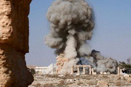 Видеодоказательства уничтожения боевиками объектов Древней Пальмиры
