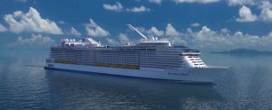 Пассажир круизного лайнера Anthem of the Seas, снял видео во время шторма, когда судно накрыла девятиметровая волна