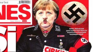 Турецкая газета изобразила Меркель в нацистской форме