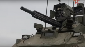 Испытания противотанкового робота "Уран-9" попали на видео
