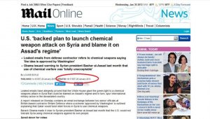 Daily Mail удалила статью 2013 года о планах США устроить химатаку в Сирии