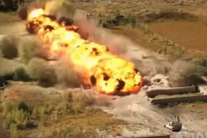 В Сирии вблизи сняли работу "Змея Горыныча" в условиях города