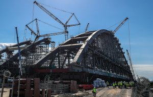 В Крым прибыли представители СМИ Болгарии, Италии, Германии, Испании, Кубы, Сирии, Ливана, Исландии, Кувейта, Украины для посещения площадки строящегося моста в Крым