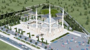 Муфтият Крыма показал с воздуха стройку самой большой мечети в Восточной Европе