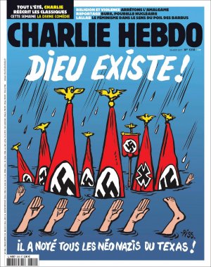 Charlie Hebdo опубликовал карикатуру на стихийное бедствие в Техасе