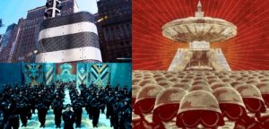 В Нью-Йорке устанавливают загадочные стальные башни, полные оптоволокона.