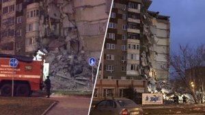 В Ижевске из-за взрыва газа обрушился подъезд жилого дома, есть погибшие