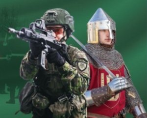 Парад НАТО под знаменами исторической Беларуси
