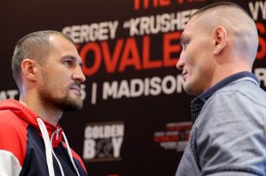 Сергей Ковалев вернул титул чемпиона мира WBO, победив украинца Шабранского (12-раундовый бой, прошедший в Нью-Йорке, завершился техническим нокаутом во втором раунде)