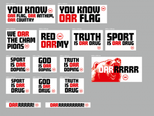 Дизайнеры предложили протестную олимпийскую символику для российских болельщиков