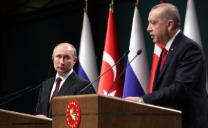 Совместная пресс-конференция Владимира Путина и Реджепа Тайипа Эрдогана