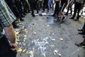 Как патриоты штурмовали офис еврейского бизнесмена в Одессе
