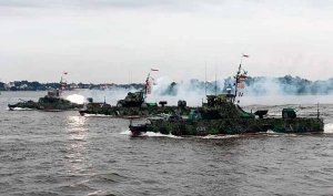 Три артиллерийских катера Каспийской флотилии усилили охрану Крымского моста