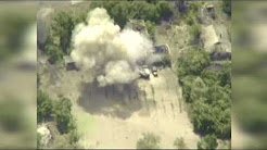 Появилось видео уничтожения военной техники ВСУ под Горловкой