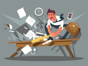 Работа - частая причина депрессии и тревожности.