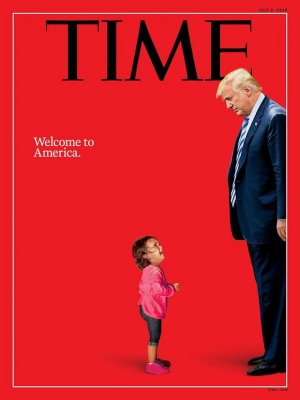 Журнал Time поставил на обложку Трампа напротив всхлипывающего ребенка