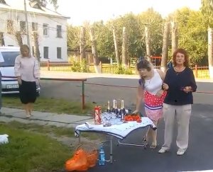 В Канске торжественно открыли новый асфальт, перерезав красную ленточку