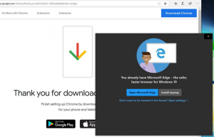Перехват установки Firefox и Chrome в Windows 10
