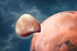 Физики оценили угрозу пылевой плазмы Деймоса для космических кораблей
