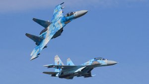 Двое пилотов Су-27, потерпевшего крушение на Украине, погибли