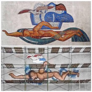 Скандал в Нижнем Новгороде — художник превратил советское панно в уродство