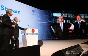 "Газпром" завершил строительство морской части "Турецкого потока" (Путин и  Эрдоган  отдали команду установить последнюю секцию морской части газопровода)