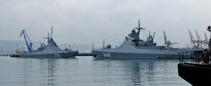 Новейший патрульный корабль "Дмитрий Рогачев" провел первые артиллерийские стрельбы в Черном море