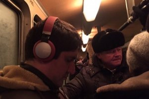 Мэр Саратова пытается доехать до работы. Теперь на трамвае.