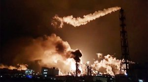 Нефтехимический завод загорелся на Украине