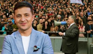 Зеленский обвинил Порошенко в том, что он не работает, а только бегает по телеканалам