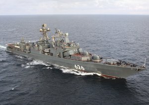 Экипаж БПК "Вице-адмирал Кулаков" провел противолодочные учения в Баренцевом море