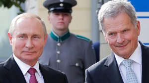 Путин прибыл во дворец к президенту Финляндии