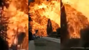 Мощнейший взрыв прогремел на газовой заправке в Чечне