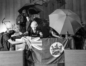 [Откуда ноги] В Гонконге прошла акция в память о борьбе стран Балтии за независимость.