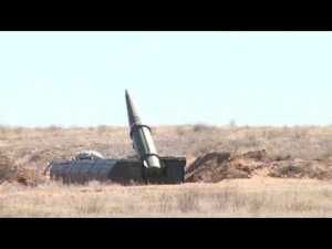 Министерство обороны опубликовало видео пуска баллистической ракеты оперативно-тактического ракетного комплекса (ОТРК) «Искандер»