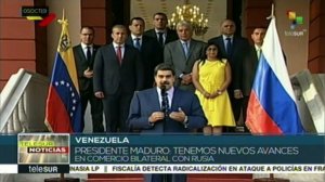 TeleSUR TV: Мадуро заявил о продлении контрактов с Россией в военно-технической сфере.