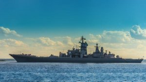 Американский флот поздравили картинкой с российским крейсером.